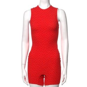 Red Fendi Skims Romper